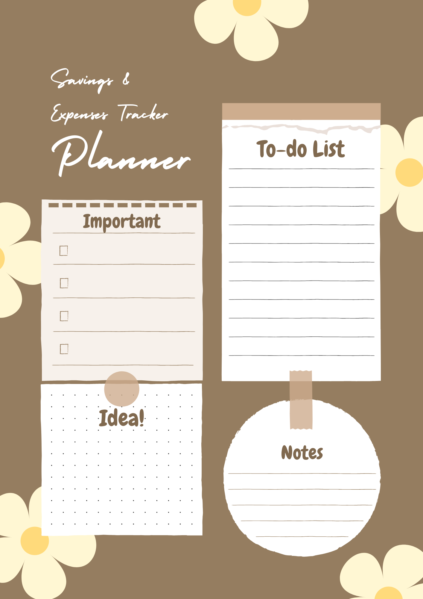 Savings & Expenses Tracker
